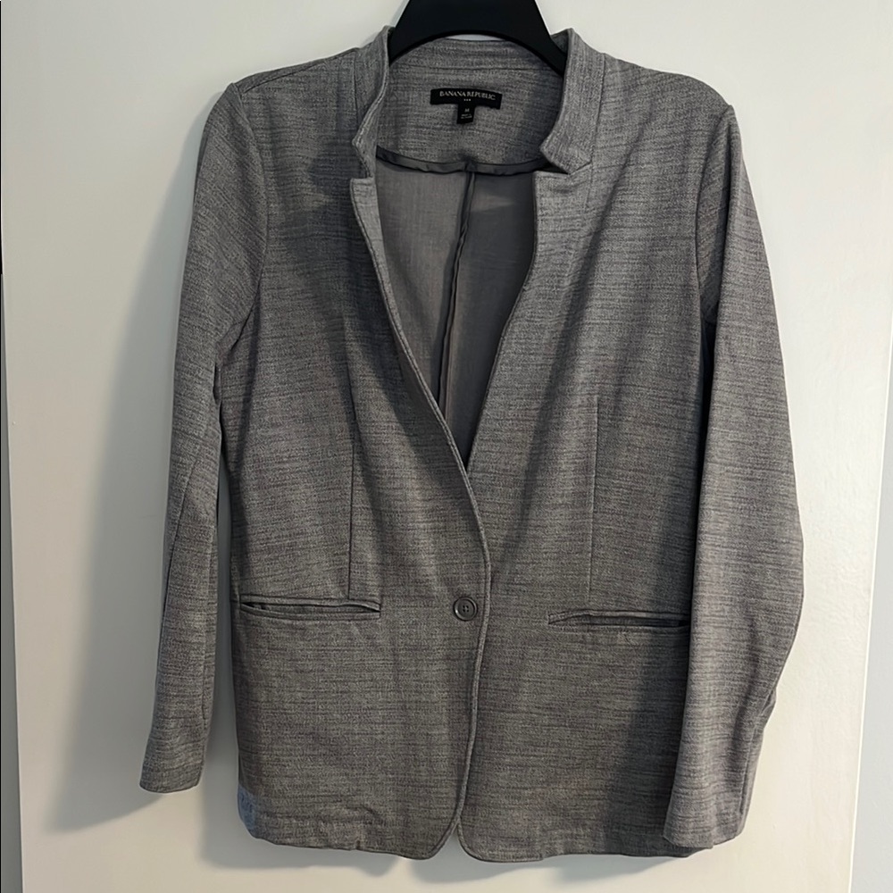 Banana Republic Gray Tailored Blazer